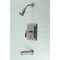 Kingston Brass KB86580CKL Single-Handle Tub and Shower Faucet, Brushed Nickel KB86580CKL - alternate 5
